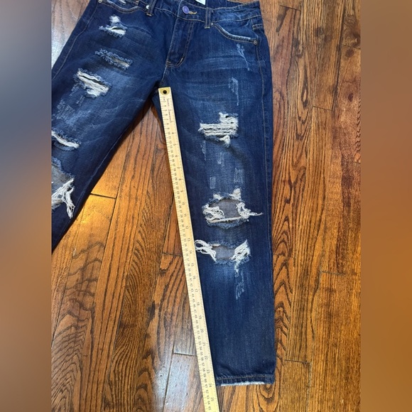 KANKAN Jeans-Size 7 Estilo crop distressed jeans - Picture 5 of 5